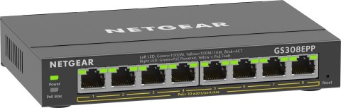 Netgear 8PT GE PLUS SWCH W/ HI-PWR POE+ Netgear 8PT GE PLUS SWCH W/ HI-PWR POE+