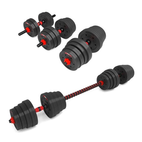 Sztangielki-Sztanga 2w1 SGP30 HMS 30 kg Sztangielki-Sztanga 2w1 SGP30 HMS 30 kg