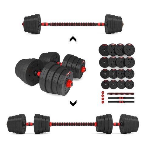 Sztangielki-Sztanga 2w1 SGP30 HMS 30 kg Sztangielki-Sztanga 2w1 SGP30 HMS 30 kg