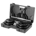 Sztangielki w walizce HMS ST20 Black 2 x 10 kg