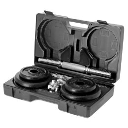 Sztangielki w walizce HMS ST20 Black 2 x 10 kg