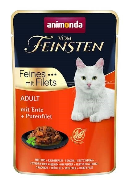 ANIMONDA vom Feinsten Kaczka, filet z indyka - mokra karma dla kota - 85 g ANIMONDA vom Feinsten Kaczka, filet z indyka - mokra karma dla kota - 85 g