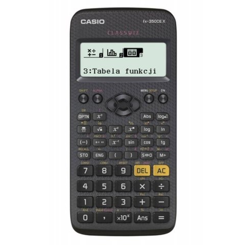 CASIO KALKULATOR NAUKOWY FX-350CEX, 379 FUNKCJI, 77X166MM, CZARNY CASIO KALKULATOR NAUKOWY FX-350CEX, 379 FUNKCJI, 77X166MM, CZARNY