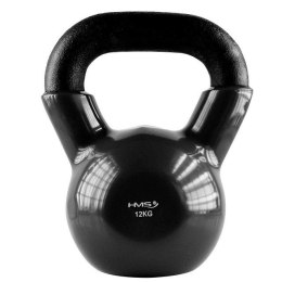 Kettlebell winylowy 12 kg czarny HMS KNV12