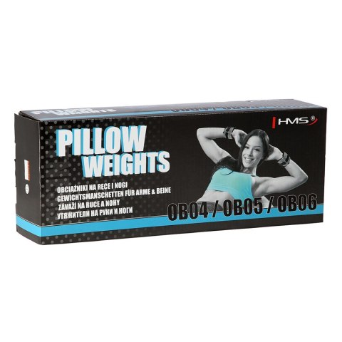 Obciążniki na ręce i nogi 2 x 3 kg HMS OB06 BLACK Obciążniki na ręce i nogi 2 x 3 kg HMS OB06 BLACK