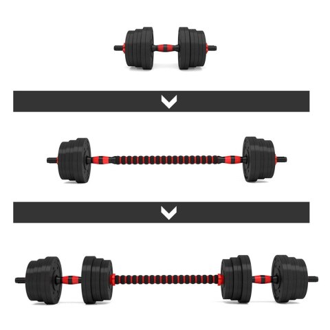Sztangielki-Sztanga 2w1 SGP30 HMS 30 kg Sztangielki-Sztanga 2w1 SGP30 HMS 30 kg