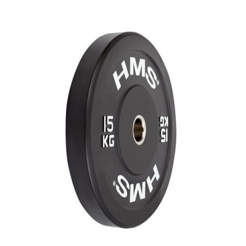 Talerz olimpijski Bumper 15 kg Czarny HMS BBR15 Talerz olimpijski Bumper 15 kg Czarny HMS BBR15