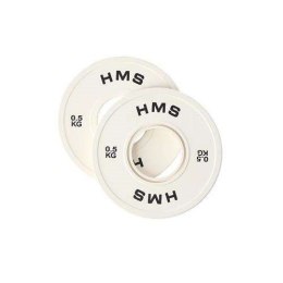 Talerz olimpijski Bumper 2x0.5kg Biały HMS CBRS05