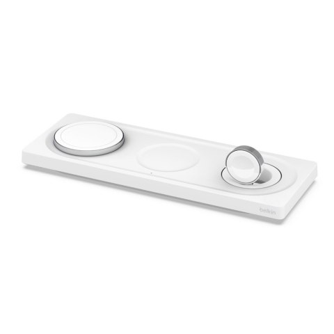 BELKIN WIRELESS CHARGING 3IN1 PAD WITH MAGSAFE WHT BELKIN WIRELESS CHARGING 3IN1 PAD WITH MAGSAFE WHT