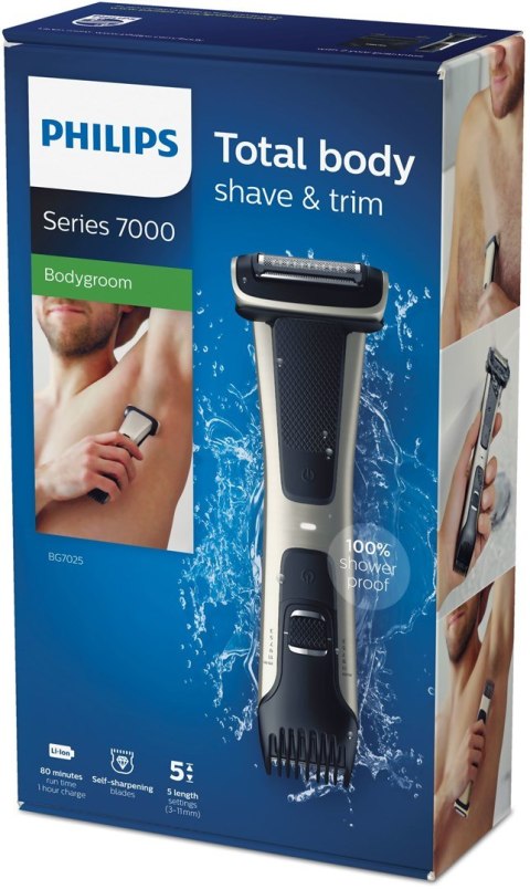 Golarka do ciała Philips BodyGroom BG7025/15 (kolor czarny) Golarka do ciała Philips BodyGroom BG7025/15 (kolor czarny)