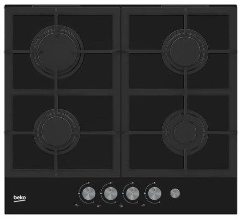 Płyta gazowa Beko HILG64235S (4 pola grzejne; kolor czarny)