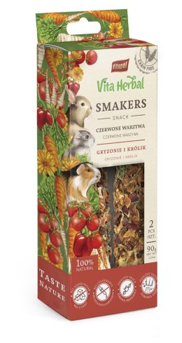VITA HERBAL Smakers warzywa czerwone - przysmak dla gryzoni i królika - 2 szt.