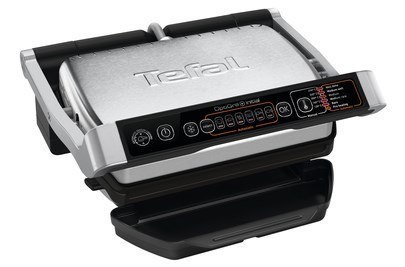 Grill elektryczny Tefal OptiGrill+ Initial GC 706D34 (składany; 1800W; kolor srebrny) Grill elektryczny Tefal OptiGrill+ Initial GC 706D34 (składany; 1800W; kolor srebrny)