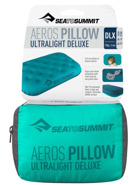 Poduszka SEA TO SUMMIT Aeros Ultralight Deluxe Sea Foam Poduszka SEA TO SUMMIT Aeros Ultralight Deluxe Sea Foam