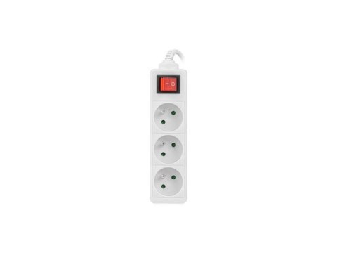 Przedłużacz Lanberg PS1-03E-0300-W (3m; kolor biały) Przedłużacz Lanberg PS1-03E-0300-W (3m; kolor biały)
