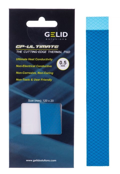 Termopady Gelid Ultimate 120x20x0.5mm TP-GP04-R-A Termopady Gelid Ultimate 120x20x0.5mm TP-GP04-R-A