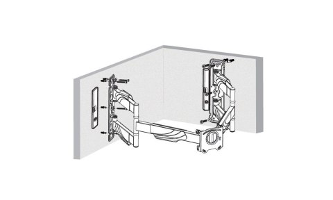 Uchwyt do TV LED/LCD 32-70" 45KG AR-85 reg. pion/poziom NAROŻNY 622mm Uchwyt do TV LED/LCD 32-70" 45KG AR-85 reg. pion/poziom NAROŻNY 622mm