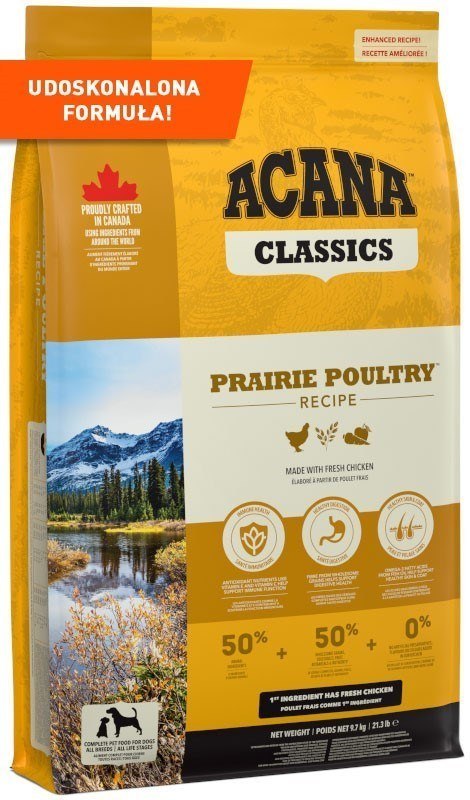 ACANA Classics Prairie Poultry - sucha karma dla psa - 9,7 kg ACANA Classics Prairie Poultry - sucha karma dla psa - 9,7 kg
