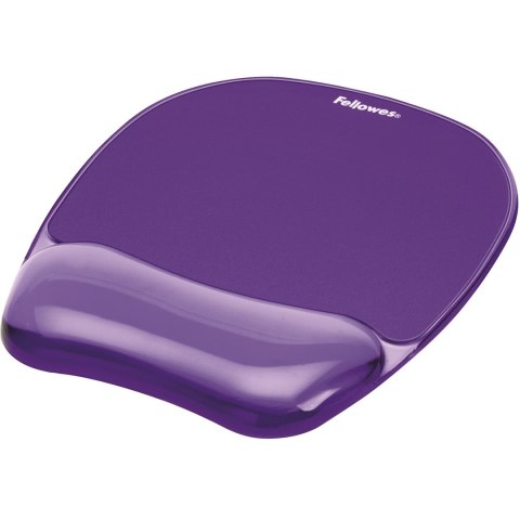 Fellowes podkładka pod mysz i nadgarstek żelowa CRYSTAL, fioletowa Fellowes podkładka pod mysz i nadgarstek żelowa CRYSTAL, fioletowa