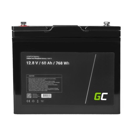 GREEN CELL AKUMULATOR LIFEPO4 CAV11 12/12,8V 60AH 768WH / M8 GREEN CELL AKUMULATOR LIFEPO4 CAV11 12/12,8V 60AH 768WH / M8