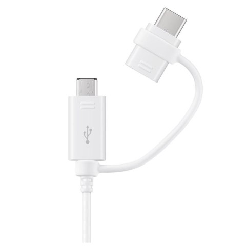 Samsung Combo Cable (Type-C & Micro USB), White Samsung Combo Cable (Type-C & Micro USB), White
