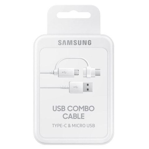 Samsung Combo Cable (Type-C & Micro USB), White Samsung Combo Cable (Type-C & Micro USB), White