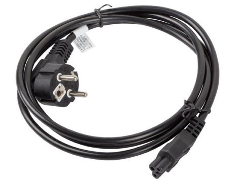 LANBERG KABEL ZASILAJĄCY DO LAPTOPA CEE 7/7 -> C5, 1.8M (MIKI/KONICZYNKA) LANBERG KABEL ZASILAJĄCY DO LAPTOPA CEE 7/7 -> C5, 1.8M (MIKI/KONICZYNKA)