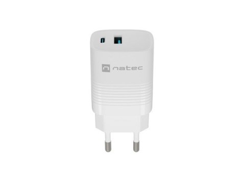 NATEC ŁADOWARKA RIBERA GAN 1X USB-A + 1X USB-C 30W BIAŁA NUC-2140 NATEC ŁADOWARKA RIBERA GAN 1X USB-A + 1X USB-C 30W BIAŁA NUC-2140