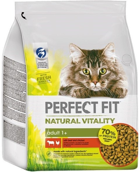 PERFECT FIT Natural Vitality sucha karma dla kota wołowina i kurczak 2,4 kg PERFECT FIT Natural Vitality sucha karma dla kota wołowina i kurczak 2,4 kg