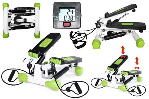 Stepper skośny z linkami biało-zielony HMS S3033 Stepper skośny z linkami biało-zielony HMS S3033