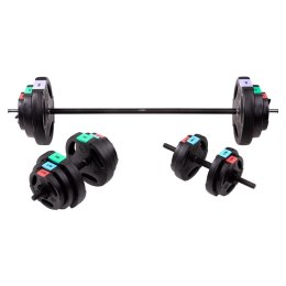 Sztanga i sztangielki kompozyt zestaw HMS SGSP60 SET 62 kg