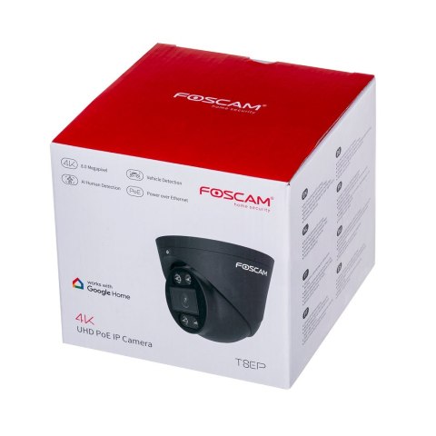 FOSCAM Kamera T8EP 8MP POE Czarna FOSCAM Kamera T8EP 8MP POE Czarna