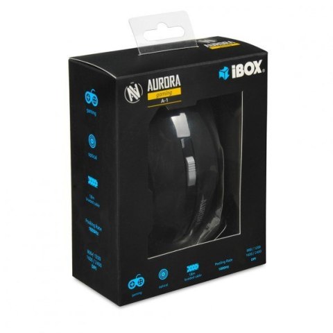 Mysz komputerowa IBOX Aurora A-1 IMOGS9031 (optyczna; 2400 DPI; kolor czarny) Mysz komputerowa IBOX Aurora A-1 IMOGS9031 (optyczna; 2400 DPI; kolor czarny)