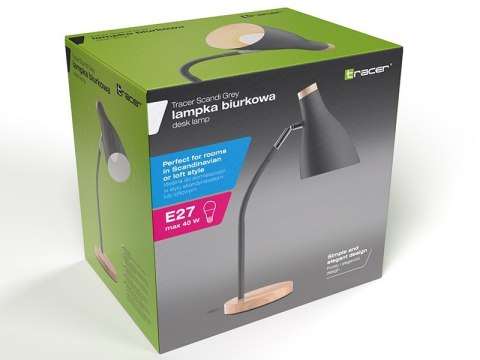 TRACER LAMPKA BIURKOWA SCANDI GREY TRACER LAMPKA BIURKOWA SCANDI GREY