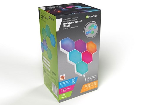 TRACER SZEŚCIOKĄTNE LAMPY RGB SMART HEXAGON TRACER SZEŚCIOKĄTNE LAMPY RGB SMART HEXAGON