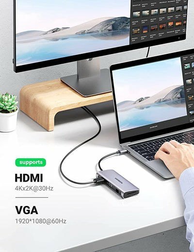 UGREEN ADAPTER 10W1 HUB USB-C DO HDMI 4K, 3X USB 3 UGREEN ADAPTER 10W1 HUB USB-C DO HDMI 4K, 3X USB 3