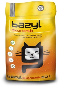 Bazyl Bentonit Ekonomik - żwirek dla kota 20 l