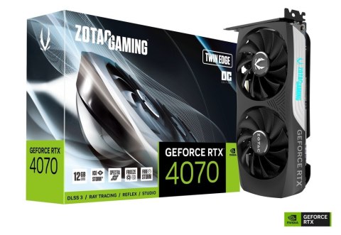 Karta graficzna ZOTAC GAMING GeForce RTX 4070 Twin Edge OC 12GB GDDR6X DLSS 3 Karta graficzna ZOTAC GAMING GeForce RTX 4070 Twin Edge OC 12GB GDDR6X DLSS 3