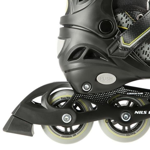 Łyżworolki NILS Extreme NA14198 czarno-żółte rozm. M (35-38) Łyżworolki NILS Extreme NA14198 czarno-żółte rozm. M (35-38)