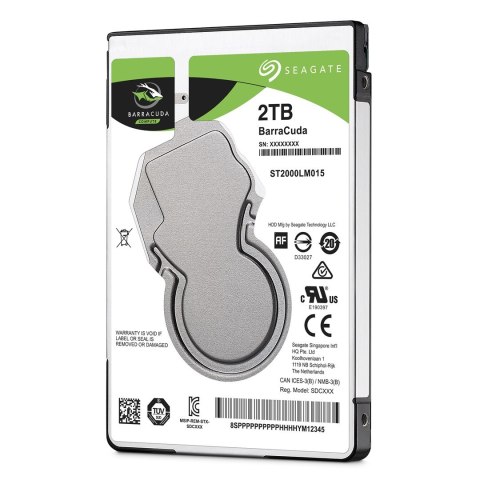 Dysk HDD Seagate Barracuda ST2000LM015 (2 TB ; 2.5"; 128 MB; 5400 obr/min) Dysk HDD Seagate Barracuda ST2000LM015 (2 TB ; 2.5"; 128 MB; 5400 obr/min)