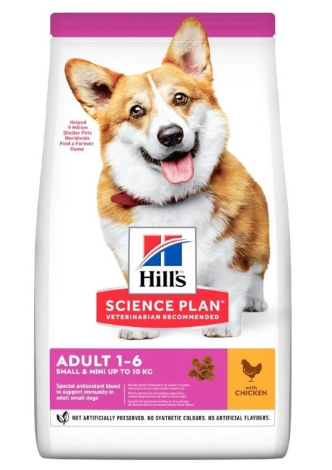 Hill's SP small & mini adult, chicken, dla psa 1.5 kg Hill's SP small & mini adult, chicken, dla psa 1.5 kg