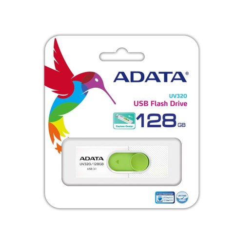 Pendrive ADATA UV320 AUV320-128G-RWHGN (128GB; USB 3.0; kolor biały) Pendrive ADATA UV320 AUV320-128G-RWHGN (128GB; USB 3.0; kolor biały)