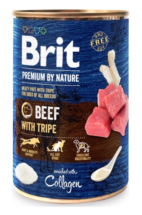 BRIT Premium By Nature Wołowina i flaczki 400g BRIT Premium By Nature Wołowina i flaczki 400g