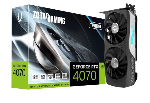 Karta graficzna ZOTAC GAMING GeForce RTX 4070 Twin Edge 12GB GDDR6X Karta graficzna ZOTAC GAMING GeForce RTX 4070 Twin Edge 12GB GDDR6X