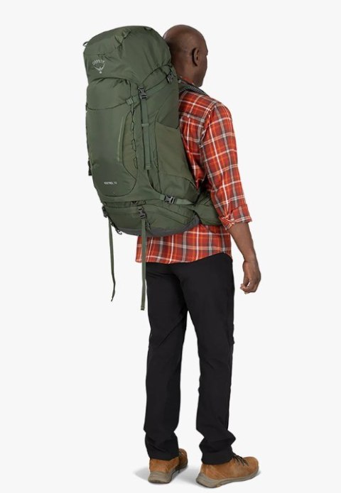 Plecak trekkingowy OSPREY Kestrel 58 khaki S/M Plecak trekkingowy OSPREY Kestrel 58 khaki S/M