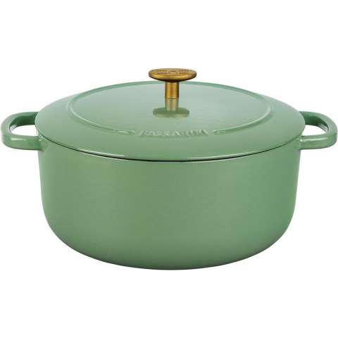 Garnek żeliwny okrągły Ballarini Bellamonte - Zielony, 5.5 ltr Garnek żeliwny okrągły Ballarini Bellamonte - Zielony, 5.5 ltr