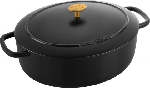 Garnek żeliwny owalny BALLARINI BELLAMONTE 75003-546-0 - 5,5 ltr czarny Garnek żeliwny owalny BALLARINI BELLAMONTE 75003-546-0 - 5,5 ltr czarny