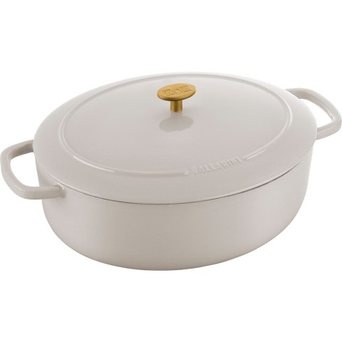 Garnek żeliwny owalny Ballarini Bellamonte - Kość słoniowa, 7.5 ltr Garnek żeliwny owalny Ballarini Bellamonte - Kość słoniowa, 7.5 ltr