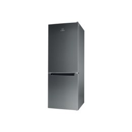 INDESIT Lodówka LI6 S1E X Klasa efektywności energetycznej F, Wolnostojący, Kombi, Wysokość 158.8 cm, Pojemność lodówki netto 19