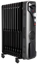 MPM Grzałka elektryczna MUG-21 Grzejnik olejowy 2500 W Liczba poziomów mocy 3 Czarny
